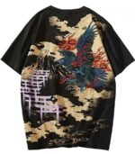 Dragon Tshirt Crow Streetwear Japanese