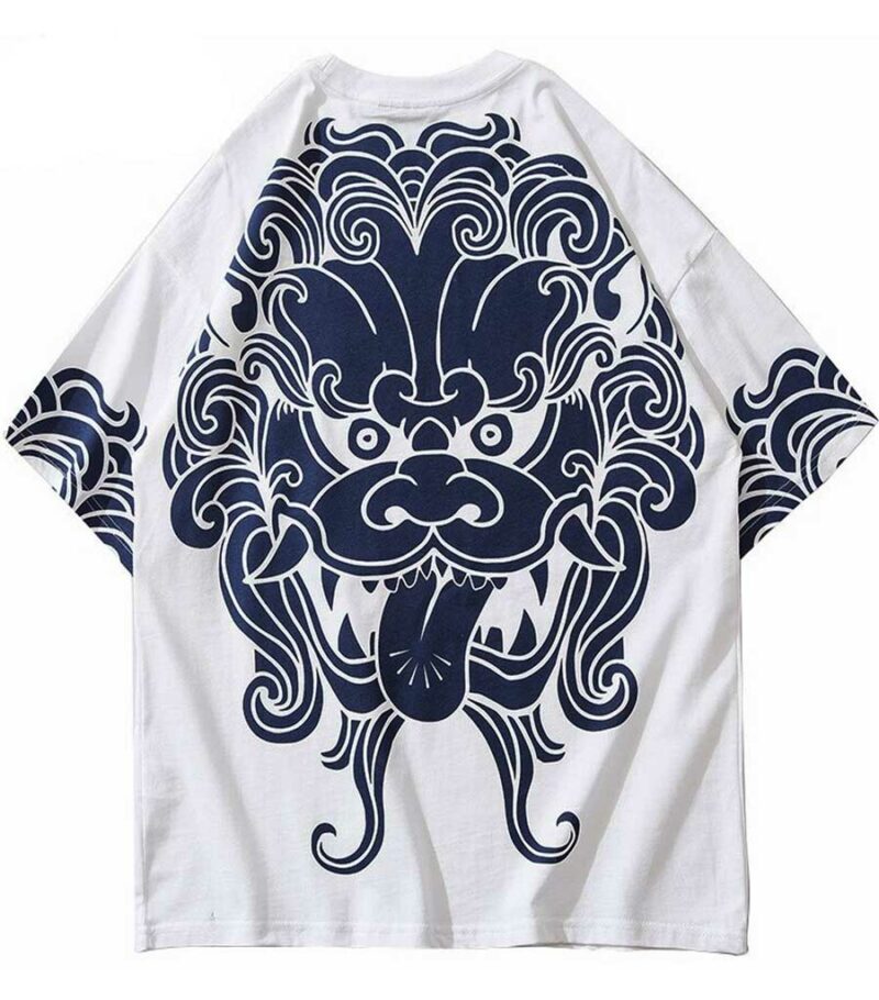 Dragon Tshirt Lion Dance Streetwear Oriental