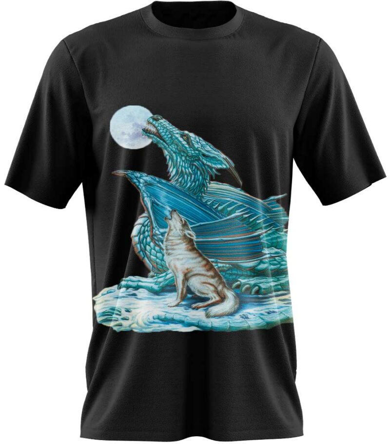 t-shirt dragon de glace
