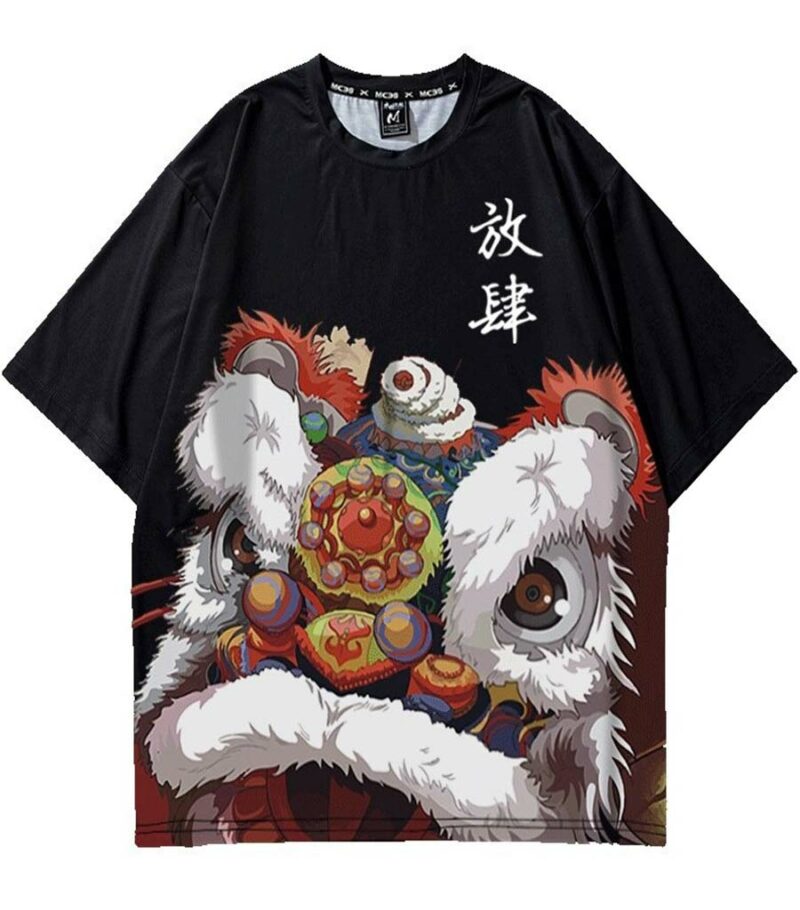 Dragon Tshirt Lunar Festival Polyester