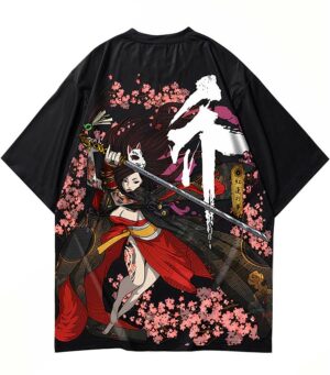Dragon Tshirt Cherry Blossom Polyester