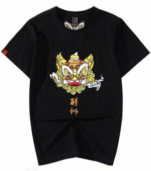 Dragon Tshirt Lion Organic Cotton Design