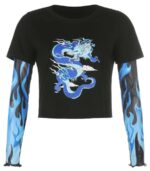 Dragon Tshirt Long Sleeves Ecological