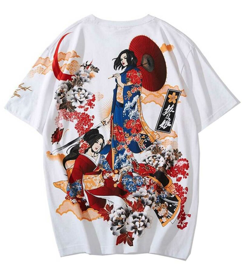 Dragon Tshirt Onna Bugeisha Cotton