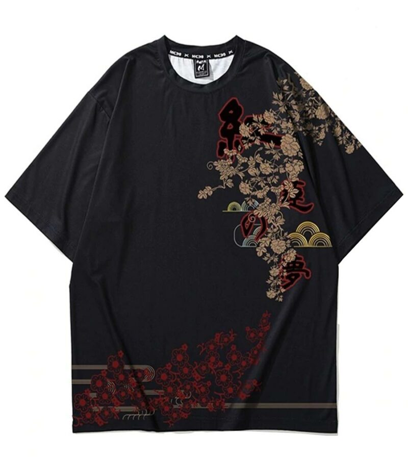 Dragon Tshirt Japanese Streetwear Oriental Art