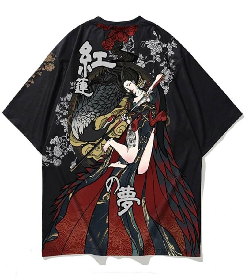 Dragon Tshirt Japanese Streetwear Oriental Art