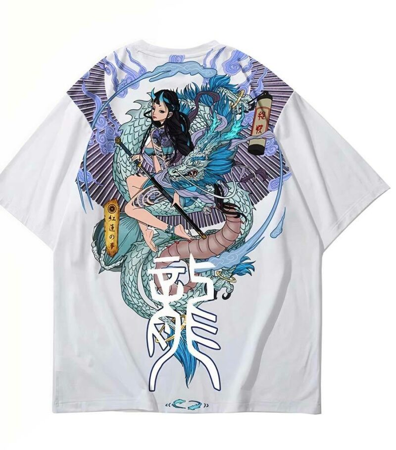 Dragon Tshirt Streetwear Japanese Art