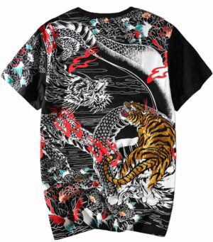 Dragon Tshirt Tiger Organic Cotton