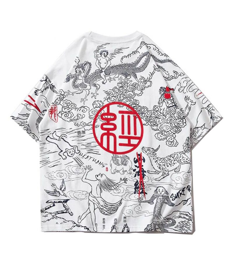 Dragon Tshirt Graphic Japanese Style