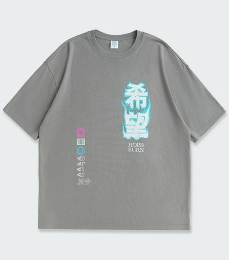 Dragon Tshirt Kanji Harajuku Biological Cotton