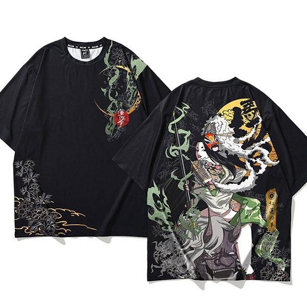 Dragon Tshirt Kunoichi Streetwear Polyester
