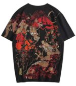 Dragon Tshirt Mount Fuji Cotton