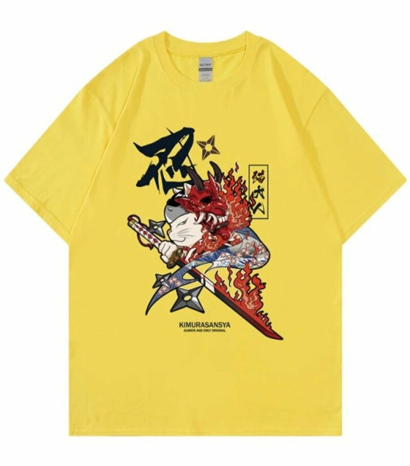 Dragon Tshirt Neko Ninja Style Outfit