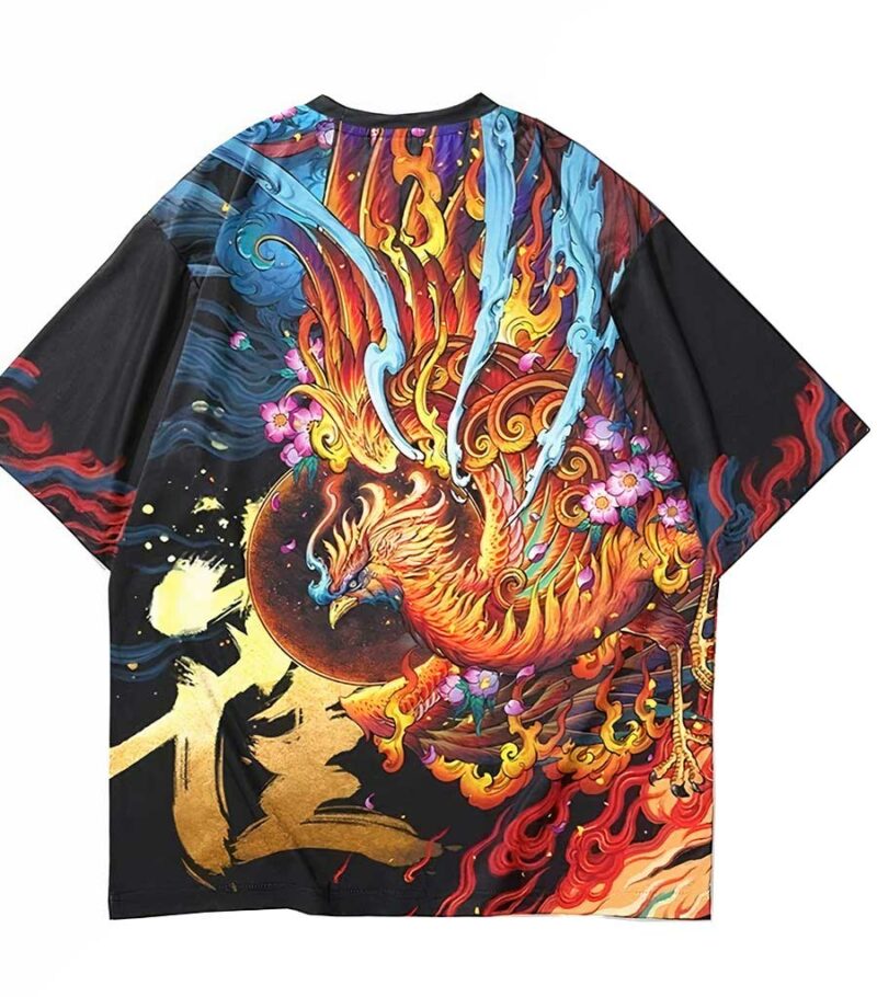 Dragon Tshirt Chinese Phoenix Oriental Art