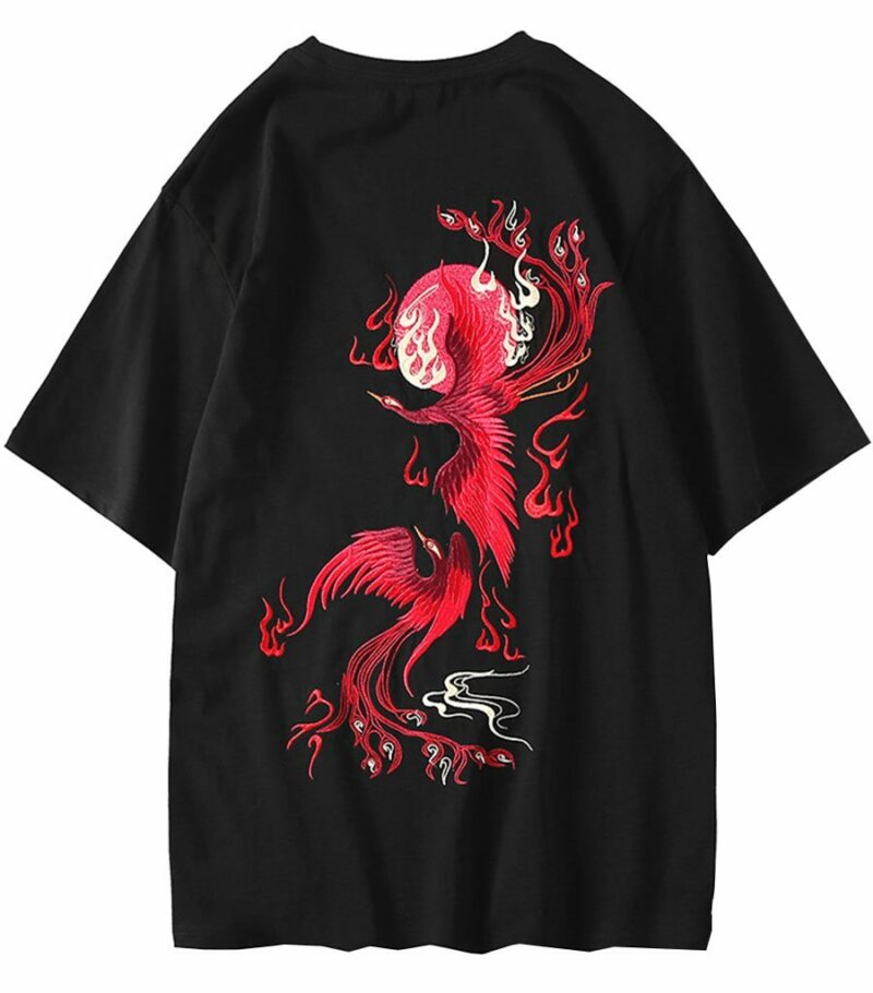 Dragon Tshirt Phoenix Organic Cotton Red
