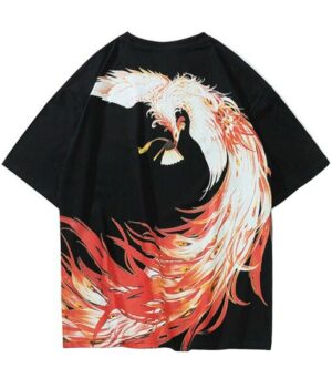 Dragon Tshirt Flamboyant Phoenix Streetwear Art