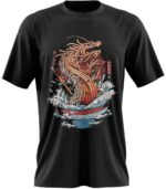 Dragon Tshirt Ramen Black