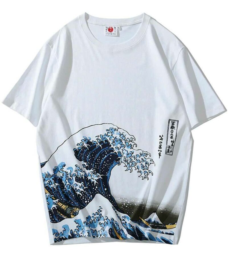 Dragon Tshirt Kanagawa Wave Cotton