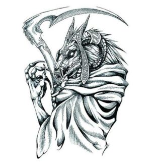 Dragon Ephemeral Tattoo Grim Reaper