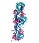 Dragon Ephemeral Tattoo Haku Waterproof