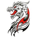 Dragon Ephemeral Tattoo Occidental Type