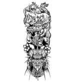 Dragon Ephemeral Tattoo Samurai Art