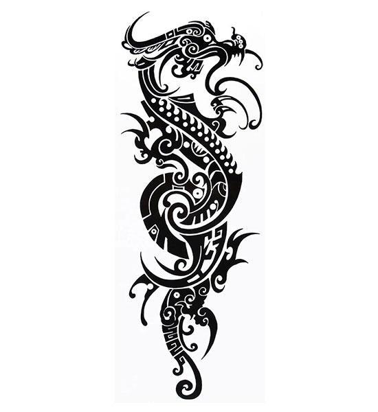 Amazon.com : Briyhose Dragon Temporary Tattoo For Men Adult, Realistic  Large Tribal Dragon Fake Tattoo Men, Waterproof Long Lasting Big Temp Tatoo  Sticker Boy Teen Chest Half Arm Body Art Makeup, 8-Sheet (