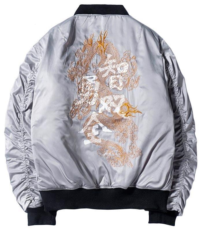 Dragon Jacket Kanji Cotton Spandex