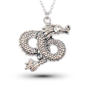 Volcanic Dragon Necklace Silver